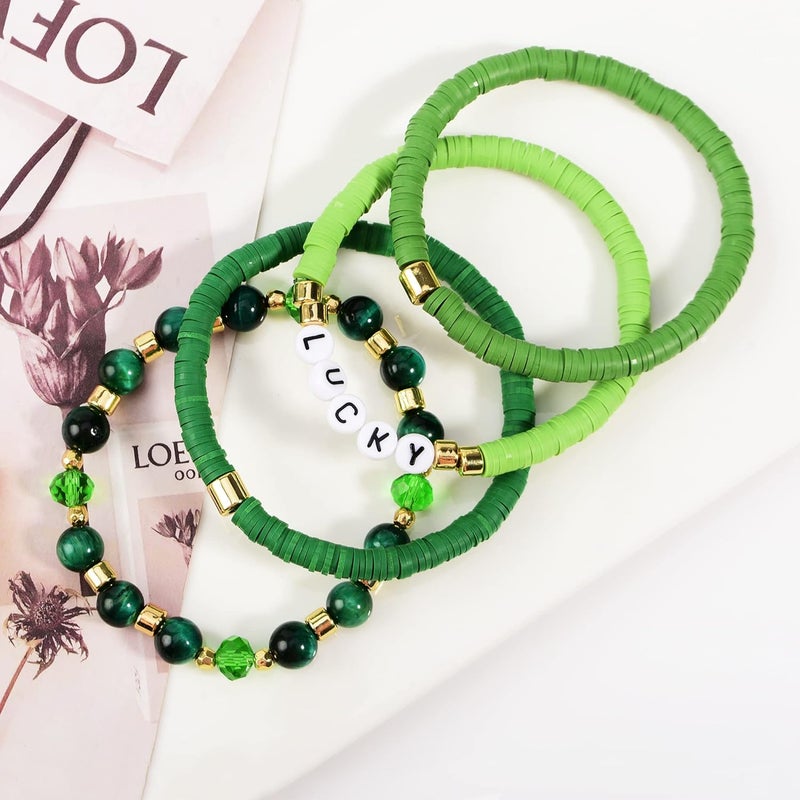 Aigrnc Boho Beaded Stretch Bracelets For Women Stackable Crystal Gold Plated Beaded Bracelets Set Trendy Handmade Friendship Braeclet Jewelry Gifts - Image 2
